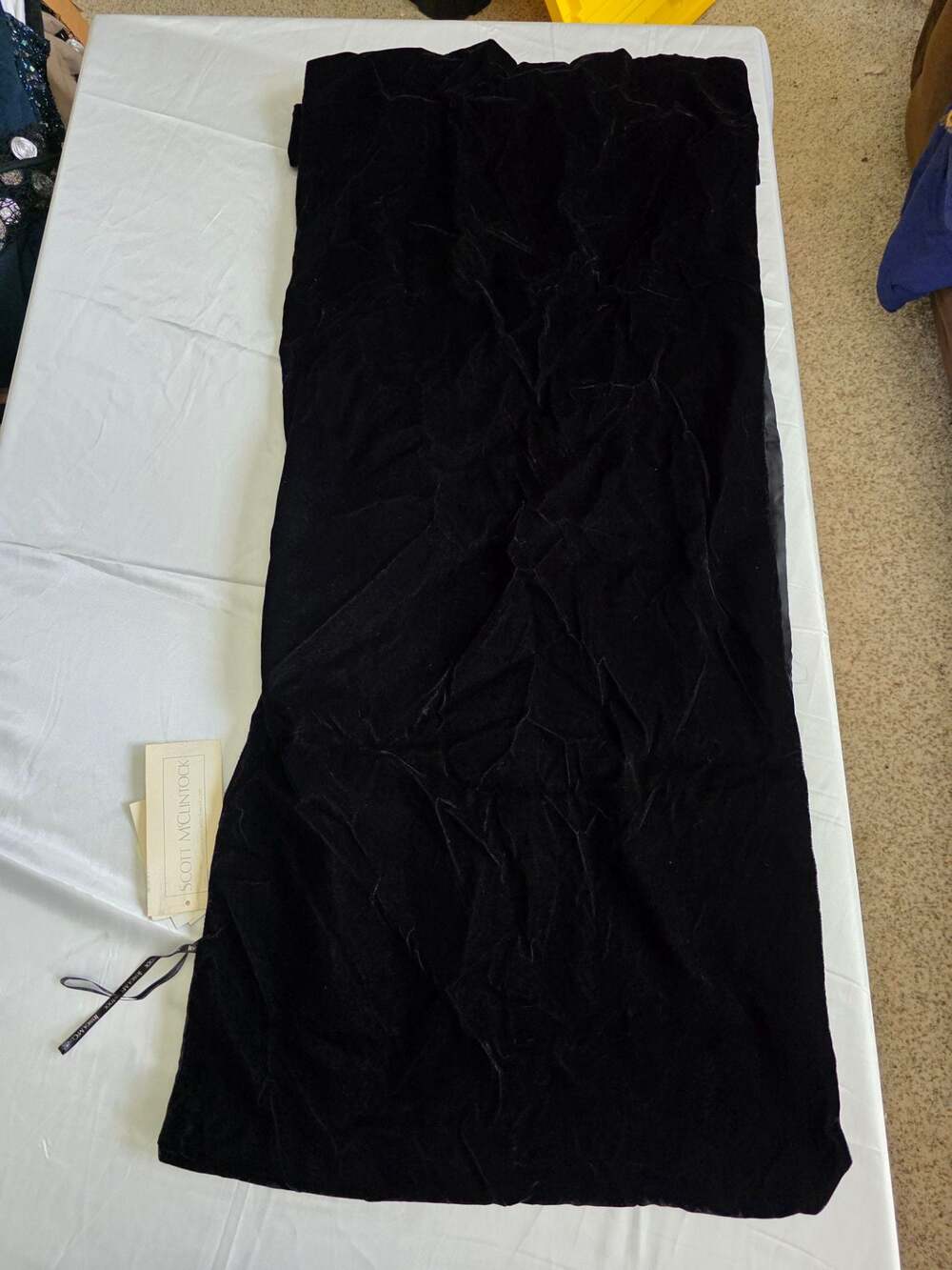 NWT Scott McClintock Black Velvet One Size Fits All Wrap Shawl